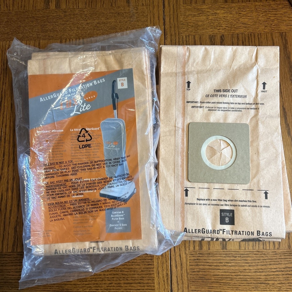 Electrolux Lux Lite Style Type B Allerguard Filtration Bags (9)